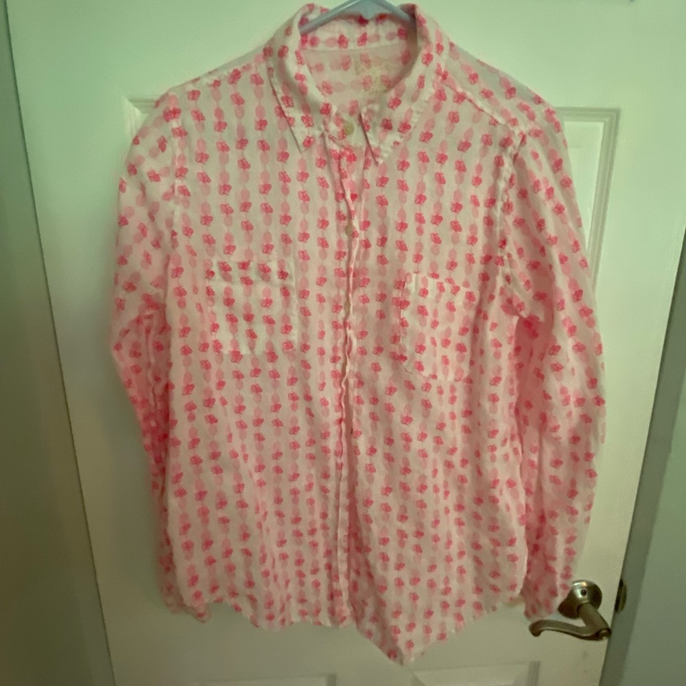 Lilly Pulitzer linen blouse